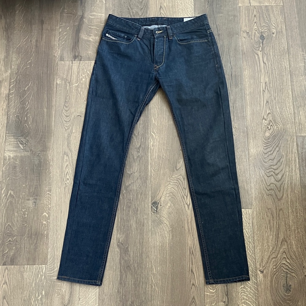 Diesel Viker Men's Skinny Jeans in Dark Blue Denim